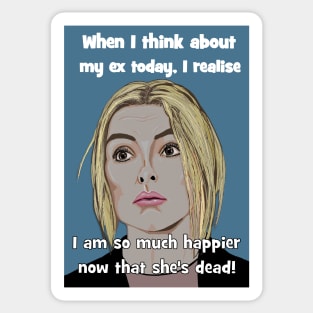 Villanelle - when I think about my ex Sticker